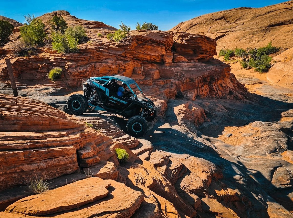 UTV rock crawling